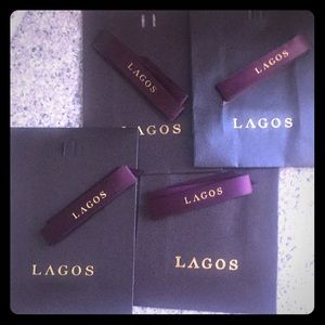 4 authentic Lagos bags with Ribbon-brand new